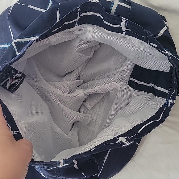 💲1️⃣ ZeroXposur Swim Trunks Board Shorts Youth Large 14/16 Blue Plaid - Picture 10 of 13